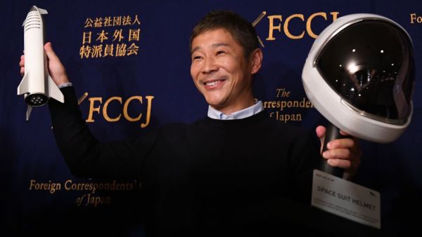 Yusaku Maezawa. TOSHIFUMI KITAMURA/AFP via Getty Images