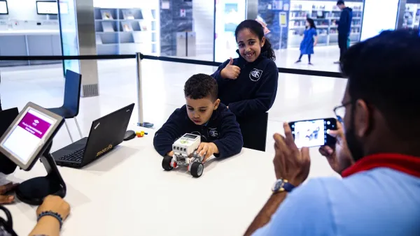 Technology and Mathematics at Play During Robotics Workshop at Qatar National Library