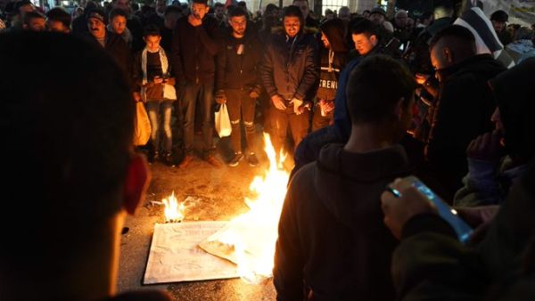 Thousands of protesters took to the streets in reaction to the plan's formal roll-out (Twitter)