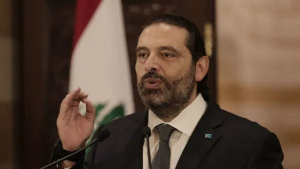 سعد الحريري رئيس حكومة تصريف الأعمال في لبنان