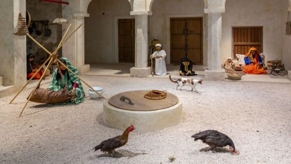 exhibition at the National Museum of Bahrain showing the interior of a traditional Arabic home. (Shutterstock/ File Photo)