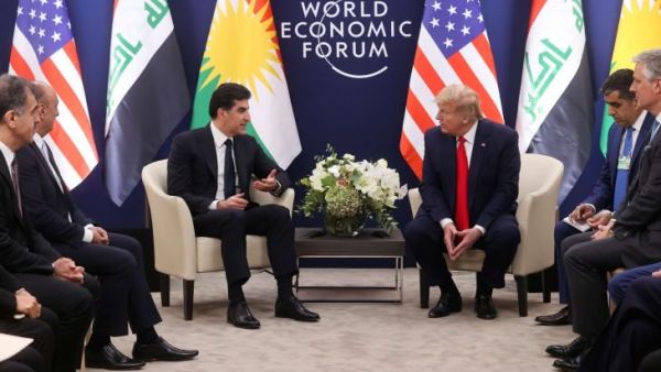 دونالد ترامب يلتقي نتشيرفان بارزاني رئيس كردستان العراق