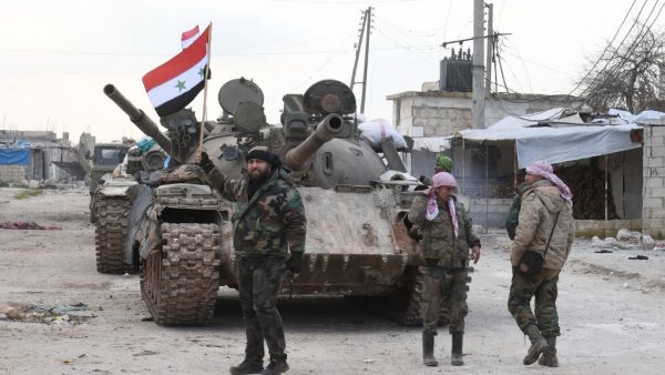 Syrian regime artillery killed five Turkish soldiers in Idlib today, Turkey's defence ministry said, as the number of people displaced by violence in the region neared 700,000 since December. AFP