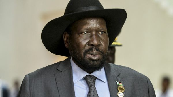 South Sudan's President Salva Kiir Mayardit attends the 33rd Ordinary Session of the African Union Summit, at the AU headquarters in Addis Ababa, on February 10, 2020. African Union leaders vowed on February 10, 2020 to push peace efforts in Libya, a sign of the bloc's desire to play a bigger role in resolving the continent's conflicts. MICHAEL TEWELDE / AFP