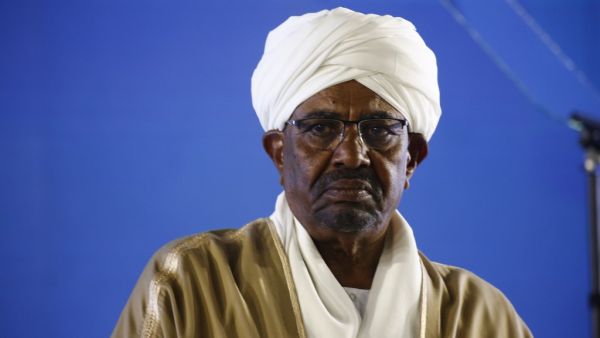 In this file photo taken on December 31, 2018 Sudanese President Omar al-Bashir delivers a speech on the eve of the country's 63rd independence day, at the presidential palace in the capital Khartoum. AFP