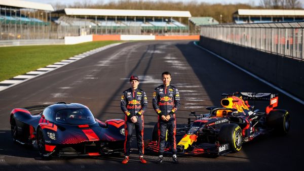 Aston Martin Red Bull Racing aces Max Verstappen and Alex Albon get first taste of hypercar