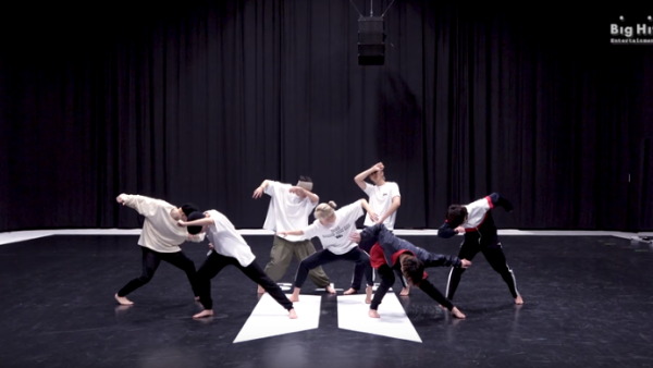 The K-pop group shared a dance practice video Friday that shows a behind-the-scenes look at a rehearsal for the song. (Video Screenshot)