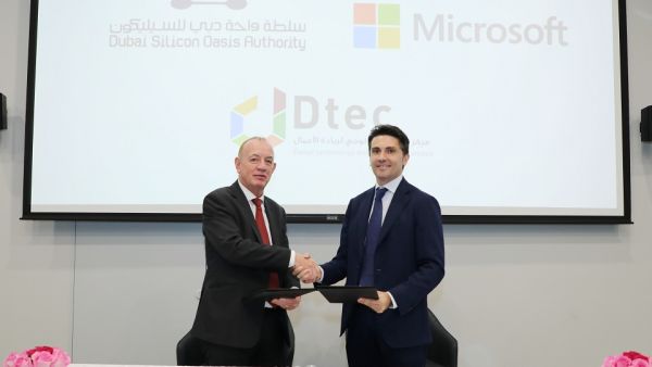 واحة دبي للسيليكون تختار مايكروسوفت شريكاً استراتيجياً لمركز دبي التكنولوجي لريادة الأعمال