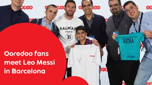 حصل العملاء على فرصة مقابلة أفضل لاعب في العالم بعد فوزهم بالمسابقة الخاصة التي أطلقتها Ooredoo عبر مواقع التواصل الاجتماعي لدعم علامتها التجارية على المستوى العالمي. Ooredoo تقيم فعالية خاصة للمشجعين لمقابلة السفير العالمي لعلامتها التجارية ليو ميسي في برشلونة