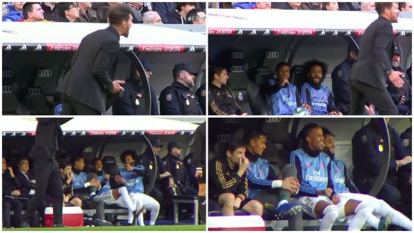 مارسيلو وإيدير يسخران من سيميوني