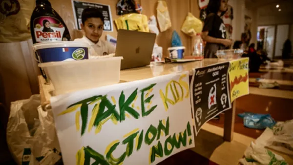 Young activists at Qatar Academy Doha aim to raise awareness of the impact of single-use plastic bags on the environment and marine life
