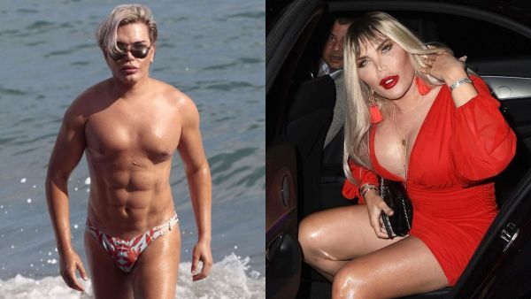 Make-up was flawless and her blonde locks cascaded around her sultry features.