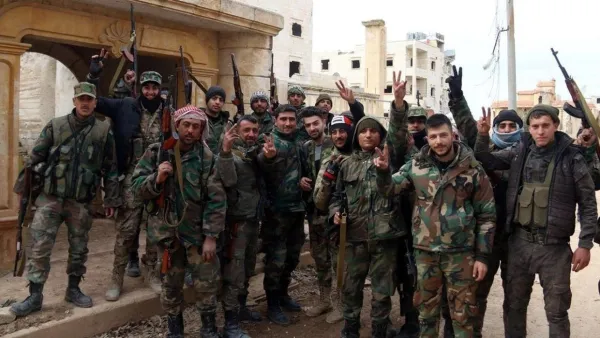 جنود من الجيش السوري في حلب