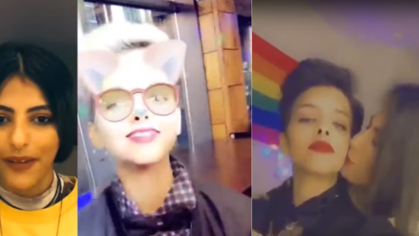 Two Saudi Lesbian Women Declare Their Love Publicly and Celebrate Valentine's on TV