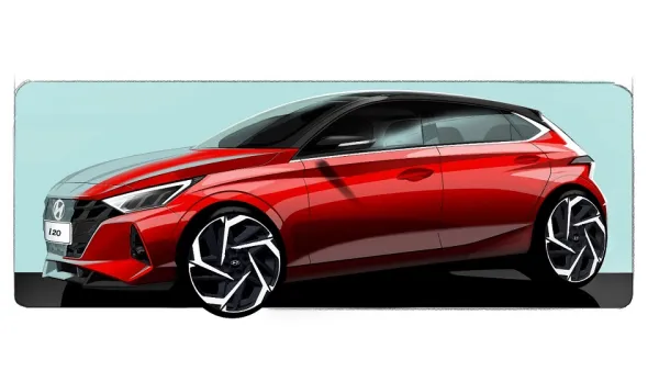 First teaser of the all-new I20 reveals a completely new design