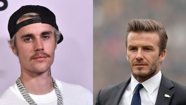 ديفيد بيكهام وجاستين بيبر