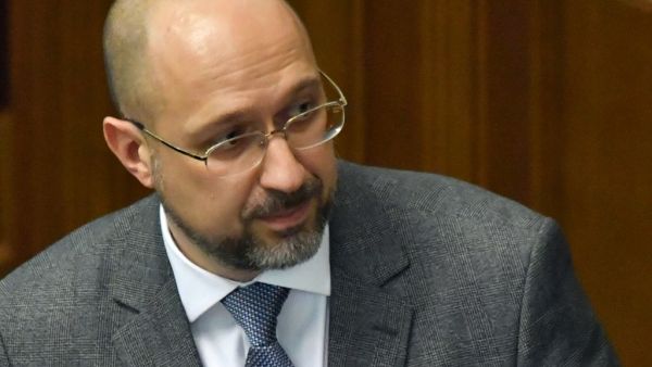 Newly appointed Prime Minister Denys Shmygal presents candidates for the new cabinet during an extraordinary session of the parliament in Kiev on March 4, 2020. SERGEI SUPINSKY / AFP