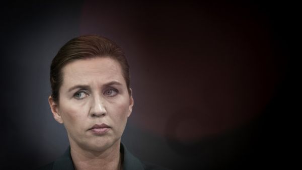 Denmark's Prime Minister Mette Frederiksen gives a press statement to comment on the situation concerning the spread of the novel coronavirus, in the Prime Ministry in Copenhagen, on March 10, 2020. Denmark so far has registered 156 persons potisiv with the COVID-19 disease. Liselotte Sabroe / Ritzau Scanpix / AFP