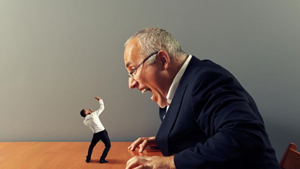 Trending footage shows a group of besuited men and women getting on all fours at a meeting venue in north-eastern China. (Shutterstock)