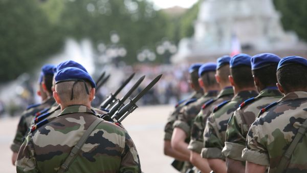 A french armed marching soldier. (Shutterstock/ File Photo)