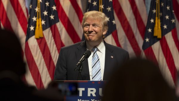 Donald Trump speaks during introduction Governor Mike Pence as running for vice president at Hilton hotel Midtown Manhattan. (Shutterstock/ File Photo)