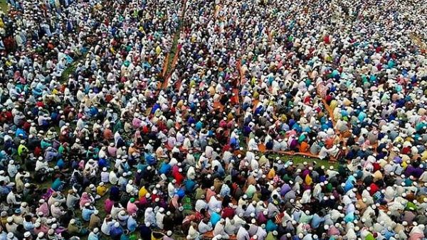 Police said some 10,000 Muslims gathered in an open field in Raipur town in southern Bangladesh to pray 'healing verses' from the Koran to rid the country of the deadly novel coronavirus. (AFP/File)