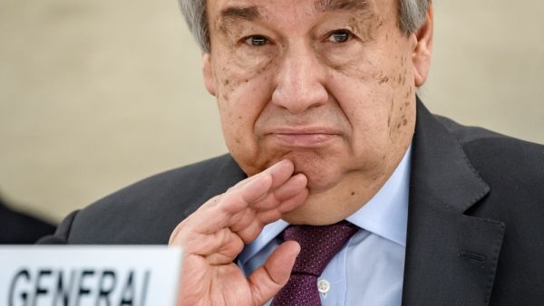 The UN chief urged for governments to address tackling domestic violence as part of their response to Covid-19  (AFP)