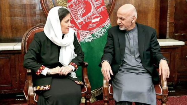 Afghanistan's President Ashraf Ghani and his wife Rula Ghani  (Twitter) 