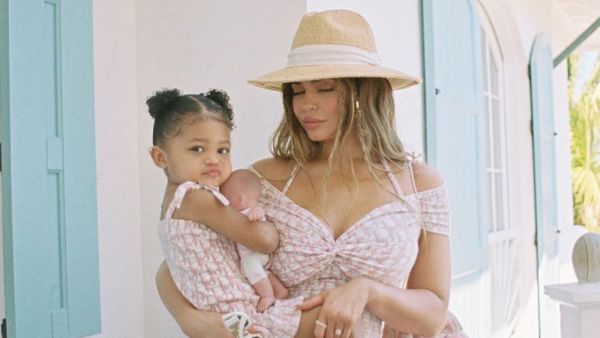 Kris is currently spending Easter with her youngest Kylie and Travis Scott