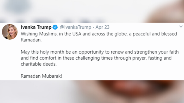 'This is a Judeo-Christian Country': Pompeo and Ivanka Trump Slammed For Ramadan Tweets