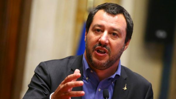 زعيم حزب الرابطة الإيطالي المعارض، ماتيو سالفيني