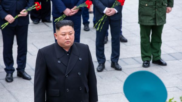North Korean leader Kim Jong-un during the ceremony of laying flowers and wreaths at the memorial of eternal fire in Vladivostok (Shutterstock/ File Photo)