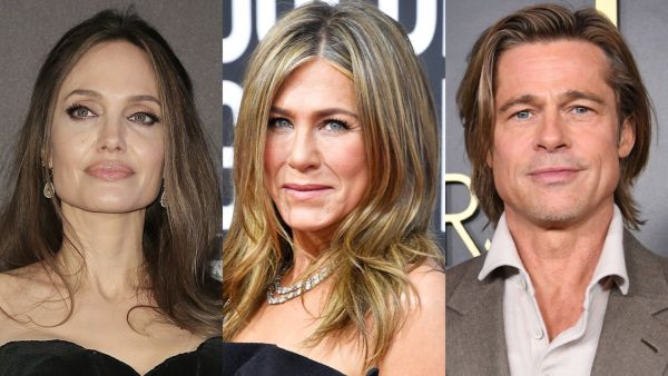 براد بيت وأنجلينا جولي وجينيفر أنيستون