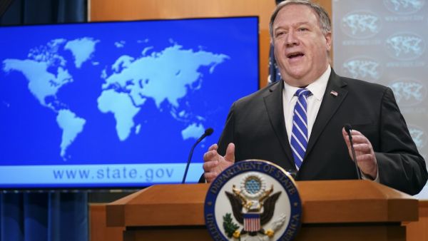 "We don't have certainty, and there is significant evidence that this came from the laboratory. Those statements can both be true," Pompeo told reporters.  KEVIN LAMARQUE / POOL / AFP