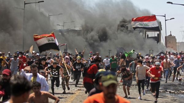 Modest anti-government rallies resumed in some Iraqi cities today, clashing with security forces and ending months of relative calm just days after Prime Minister Mustafa Kadhemi's government came to power. AHMAD AL-RUBAYE / AFP