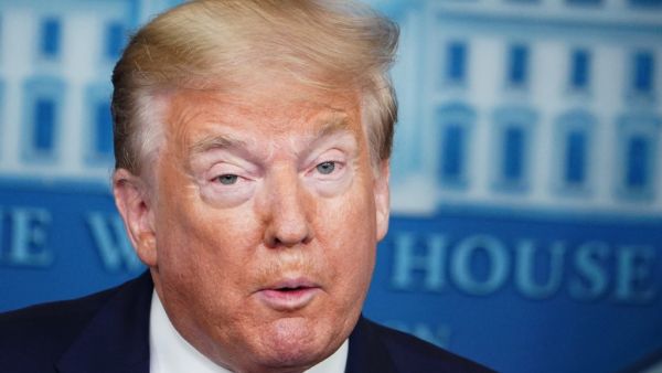 US President Donald Trump speaks to the press on May 22, 2020, in the Brady Briefing Room of the White House in Washington, DC. Trump urged state governors to let places of worship reopen. MANDEL NGAN / AFP