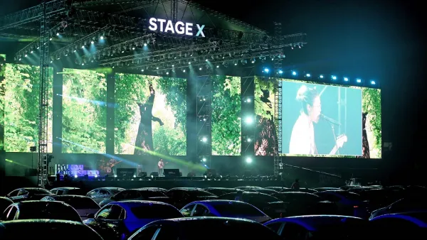 Hyundai Motor hosted a ‘drive-in’ event designed with safety and social distancing in mind, featuring live music performances