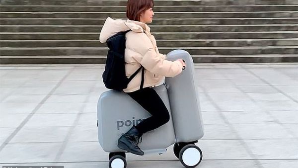 Poimo, or Portable and Inflatable Mobility, is a new e-bike prototype developed at the University of Tokyo to provide a flexible transportation option for short- and medium-distance trips. (University of Tokyo)