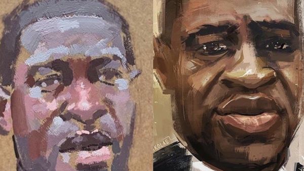 Visual artists, cartoonists, arts groups and human rights activists in the Middle East also expressed their stand with black lives 