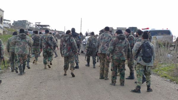 عناصر من الجيش السوري بريف درعا/ أرشيفية