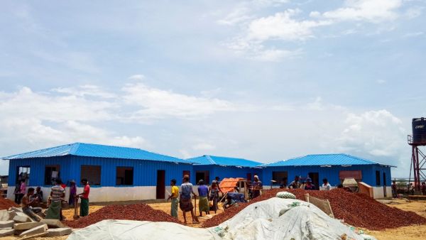 Rohingya refugees work to build a quarantine centre at the Kutupalong refugee camp in Ukhia on June 4, 2020. Rohingya refugees are so fearful of failing coronavirus tests that they have fled isolation centres in camps in Bangladesh where the first death of one of the Muslim outcasts has heightened nerves over the spread of the pandemic, according to community leaders. About one million Rohingya, most of whom fled a military crackdown in Myanmar in 2017, are packed into camps along the Bangladesh border wher