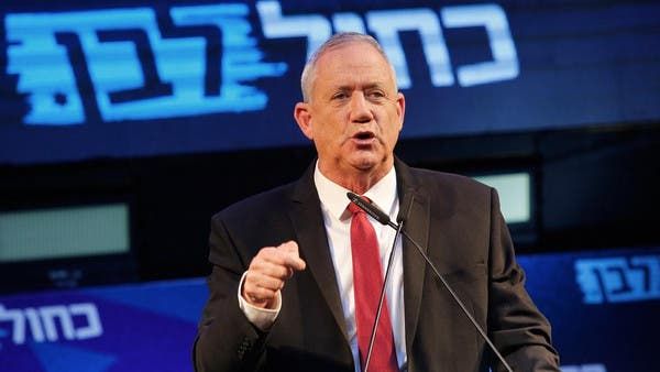 Retired Israeli General Benny Gantz in Tel Aviv, Israel on September 15, 2019. (AFP)