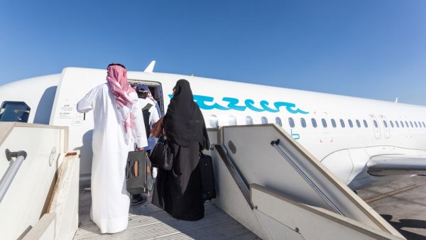 Jazeera Airways airplane boarding at the Kuwait International Airport. (Shutterstock/ File Photo)