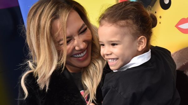 In this file photo US actress Naya Rivera and son Josey Hollis Dorsey arrive for the premiere of "The Lego Movie 2: The Second Part" at the Regency Village theatre on February 2, 2019 in Westwood, California. "Glee" star Naya Rivera is missing and feared drowned at a California lake, where divers, patrol boats and helicopters resumed their search for the US actress on July 9, 2020. (AFP/File)
