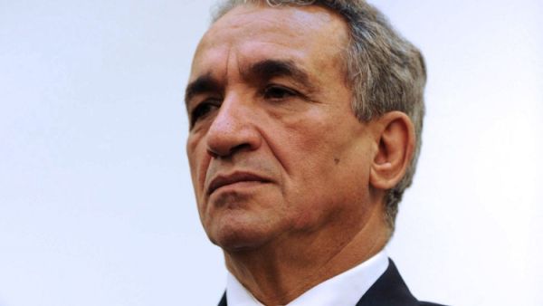 In this file photo taken on November 4, 2012, then Algerian minister of telecommunications Moussa Benhamadi, during a press conference in the capital Algiers. Benhamad, 67, linked to the entourage of former Algerian president Abdelaziz Bouteflika and in pre-trial detention, died from the coronavirus in a hospital in Algiers, according to the French-language daily newspaper Liberte.