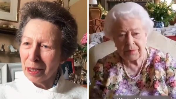 الملكة إليزابيث والأميرة آن