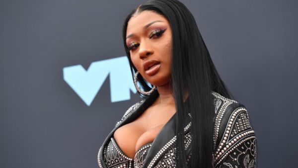 US rapper Megan Thee Stallion arrives for the 2019 MTV Video Music Awards at the Prudential Center in Newark, New Jersey on August 26, 2019. (AFP)