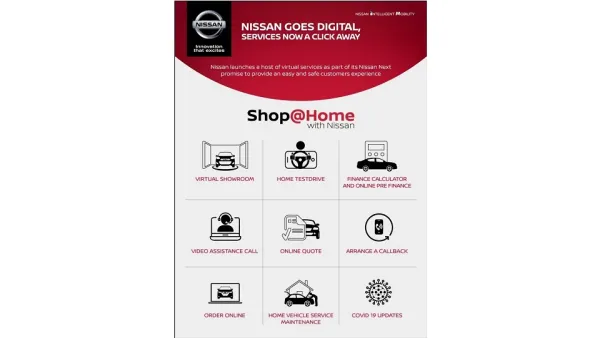 Nissan launches suite of virtual services to provide an easy and safe customer experience