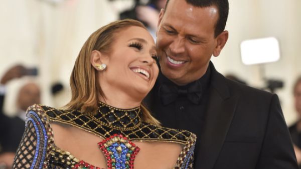 Jennifer Lopez and Alex Rodriguez. Image Credit: AFP