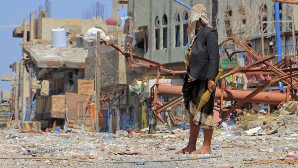 Yemeni soldier shoots Houthi militias, south of Yemen in the city of Taiz. (Shutterstock/ File Photo)